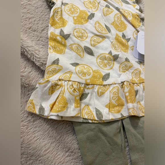 NWT Rene Rofe Boutique Baby Lemon Patterned Dress Set - Picture 3 of 7